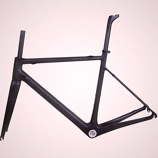 56cm Full Carbon Road Bicycle Frame Fork Seatpost Di2 700C Race BSA Rim brake