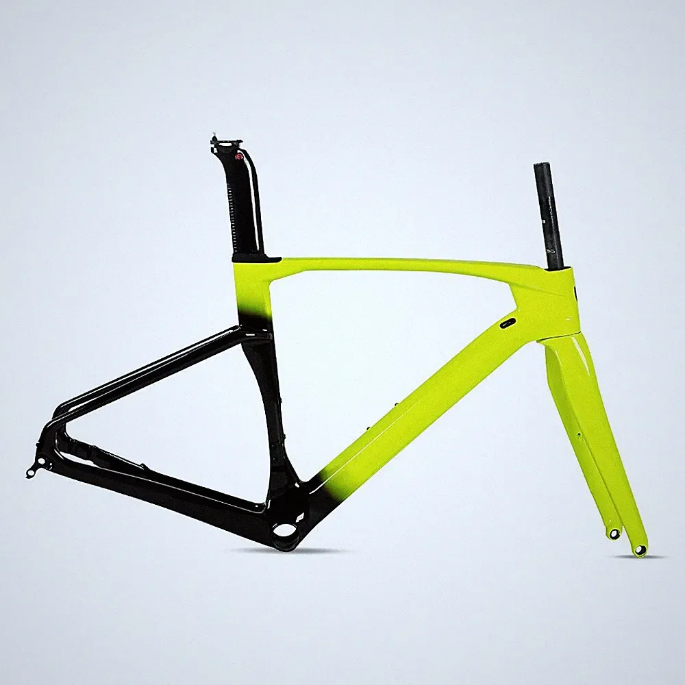 Carbon Fiber Road Bike Frameset 700*40C Disc Brake Race Gravel Bicycle Frame