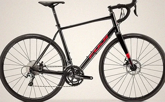Fuji Sportif 1.3 Disc Brake Endurance Road Bike - Pearl Black/Orange 54cm
