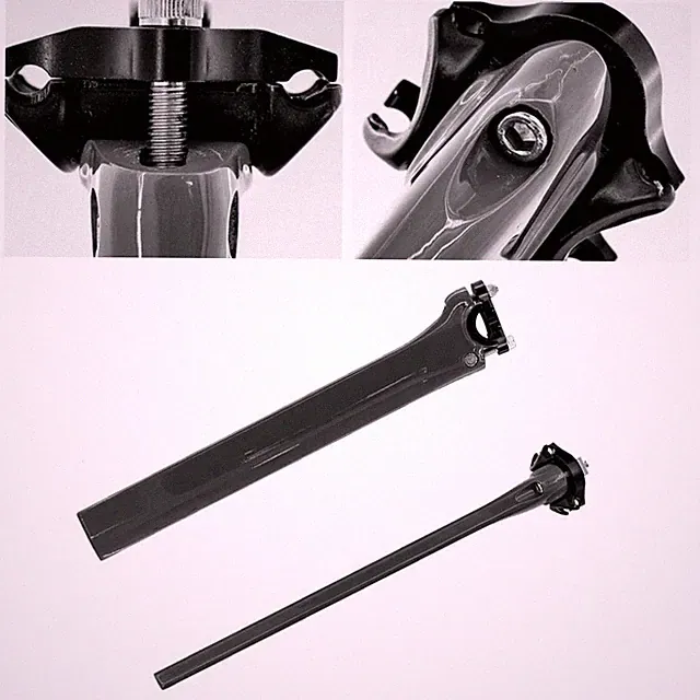 Full Carbon 340mm 0mm Offset Bicycle Seatpost for DOGMA F Bike Frame Saddle [