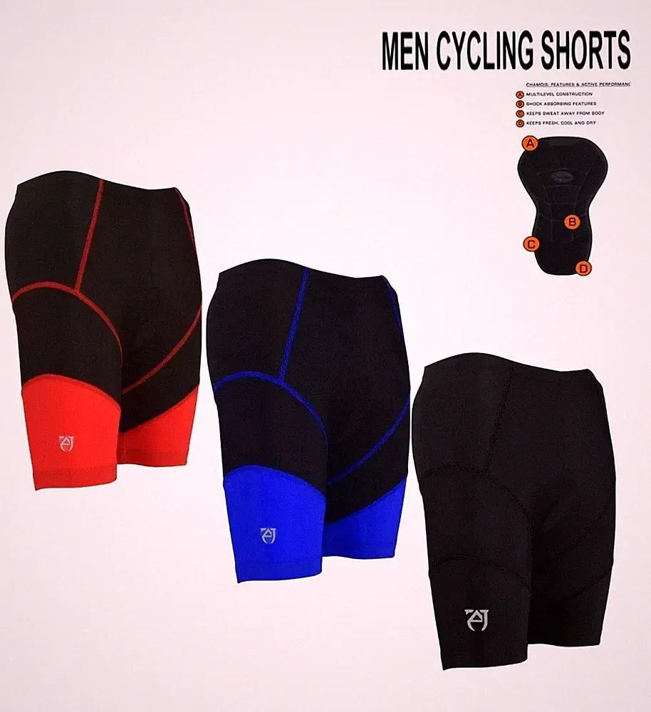 Padded Mens Cycling Shorts Road Gravel Bike Compression Bicycle Trunks 7" Inseam